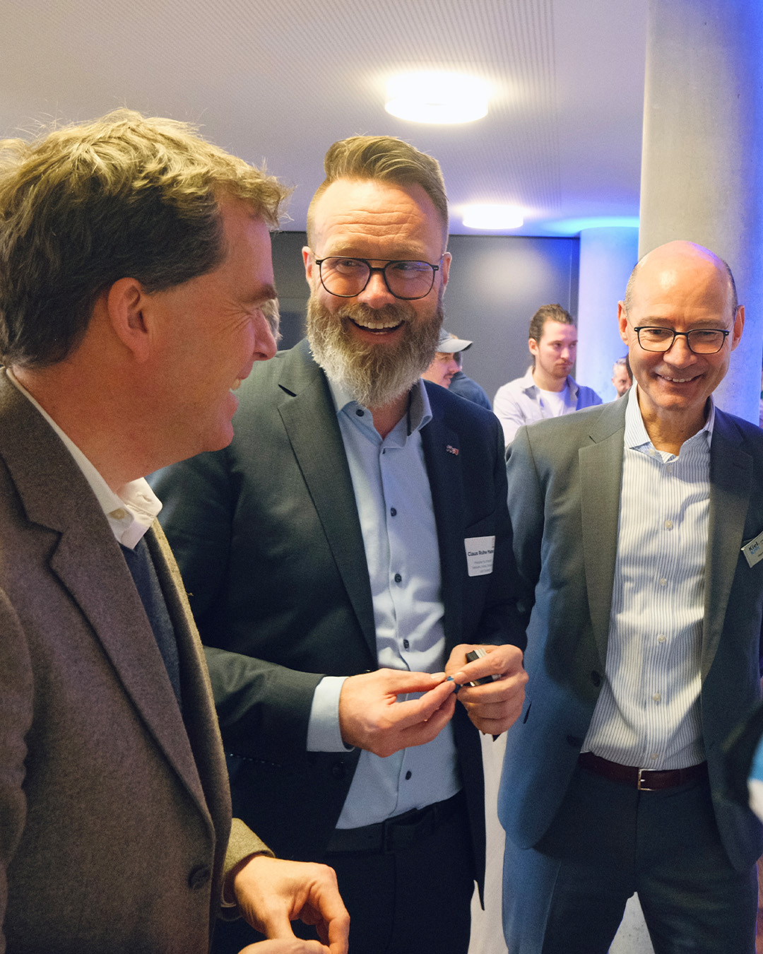 Minister mit Bürgermeister